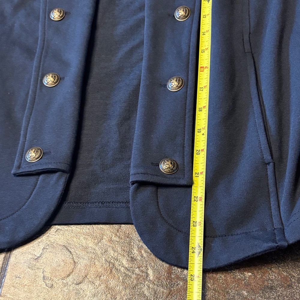 Tommy Hilfiger Women's Navy Double-Breasted Blazer - Picture 10 of 11